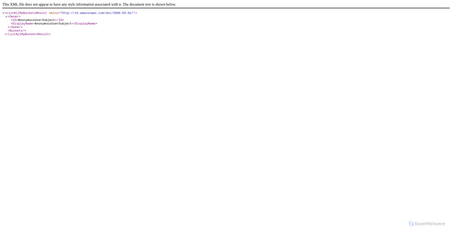 Security scan screenshot of https://idrw0j0fjn4v.compat.objectstorage.us-sanjose-1.oraclecloud.com