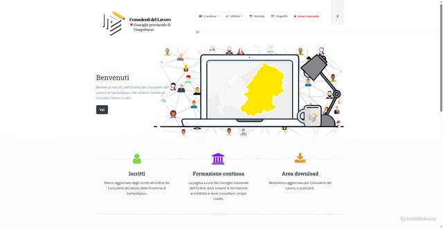 Security scan screenshot of https://www.cdl.cb.it/
