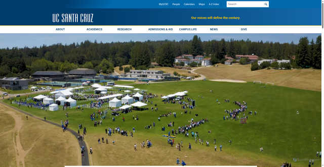 Security scan screenshot of https://ucsc.edu