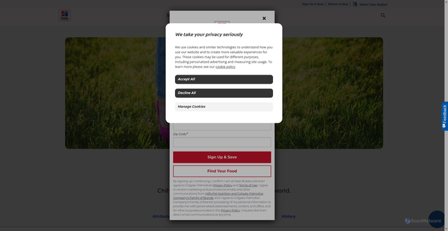Security scan screenshot of https://www.hillspet.com/dog-care/dog-breeds/chihuahua