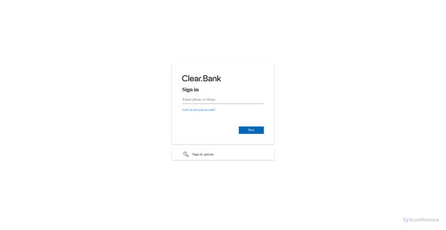 Security scan screenshot of https://institution-blue-crm.clearbank.co.uk/