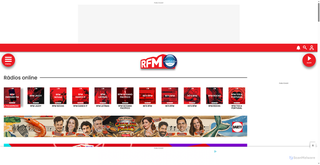 Security scan screenshot of https://rfm.pt