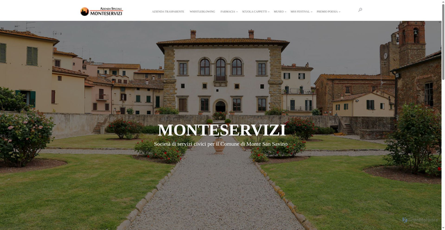 Security scan screenshot of https://www.monteservizi.it