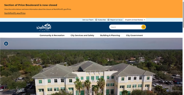 Security scan screenshot of https://www.northportfl.gov/
