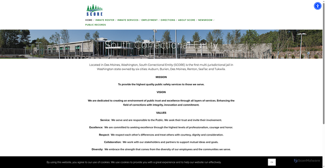 Security scan screenshot of https://www.scorejail.org/