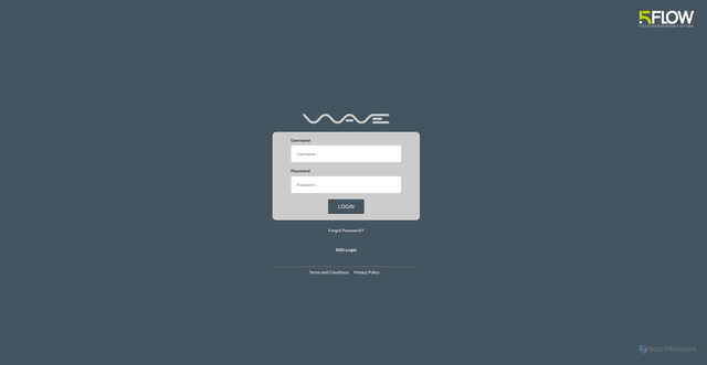 Security scan screenshot of https://wave2.5flow.net