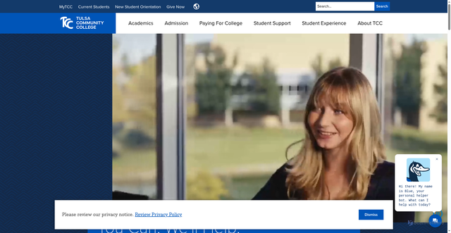 Security scan screenshot of https://tulsacc.edu