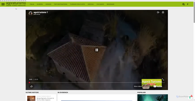 Security scan screenshot of https://agoraturismo.com