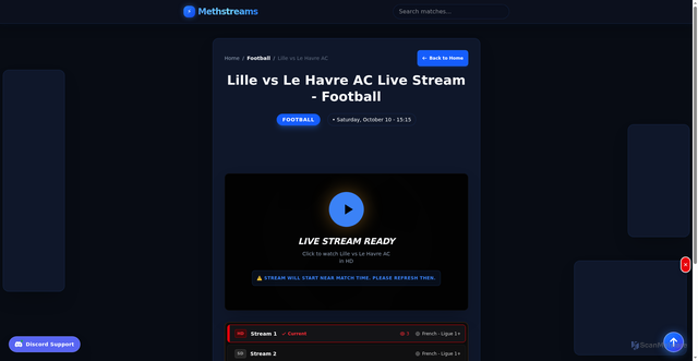 Security scan screenshot of https://wakilmk-cfd.pages.dev/live/football/lille-vs-le-havre-ac/ppv-lille-vs-le-havre-ac/