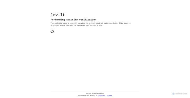 Security scan screenshot of https://lrv.lt