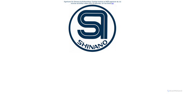 Security scan screenshot of https://shinano.se