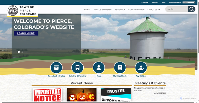 Security scan screenshot of https://www.piercecolo.gov/