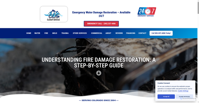 Security scan screenshot of https://restoration-denver.com/understanding-fire-damage-restoration-a-step-by-step-guide/