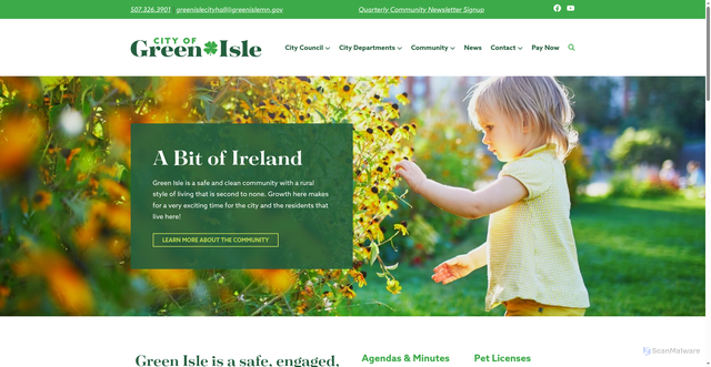 Security scan screenshot of https://greenislemn.gov/