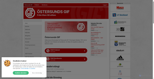 Security scan screenshot of https://ogif.se