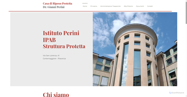 Security scan screenshot of https://www.istitutoperini.it/