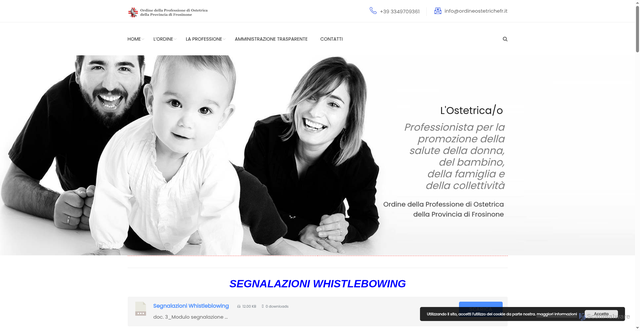 Security scan screenshot of https://www.ordineostetrichefr.it/