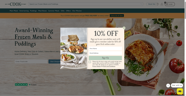 Security scan screenshot of https://cookfood.net