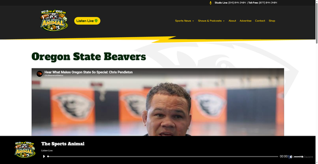 Security scan screenshot of https://www.sportsanimaleug.com/oregon-state-beavers/