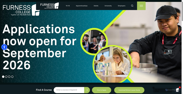 Security scan screenshot of https://www.furness.ac.uk/