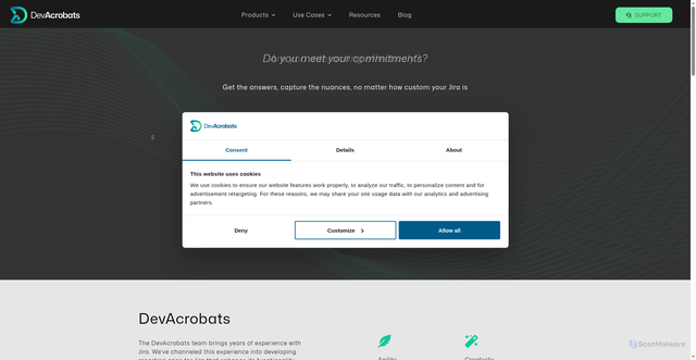 Security scan screenshot of consent.cookiebot.com