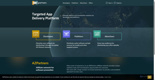 Security scan screenshot of https://az-partners.net