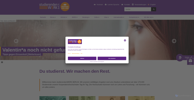Security scan screenshot of https://stw.berlin