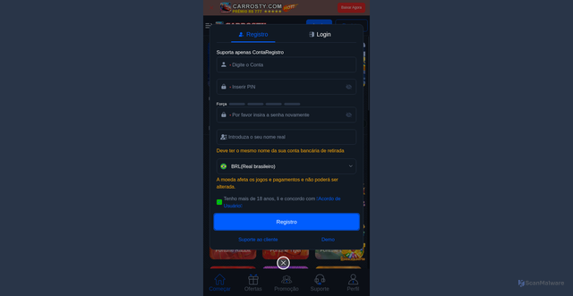 Security scan screenshot of http://okcarros.com/