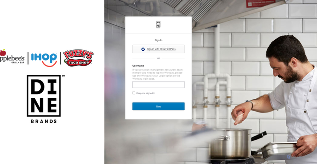 Security scan screenshot of https://dinebrands.lightning.force.com