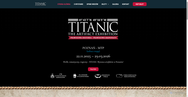 Security scan screenshot of https://titanic.pl/