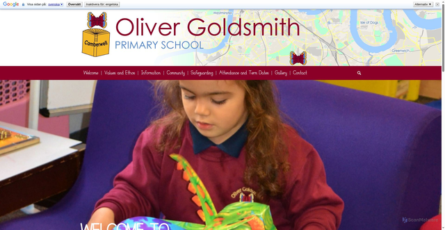 Security scan screenshot of https://www.olivergoldsmith.southwark.sch.uk/