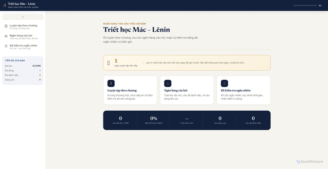 Security scan screenshot of https://triethocmaclenin-luyentap-ngocvu25022390-dpvaljebvpk5.edgeone.dev/