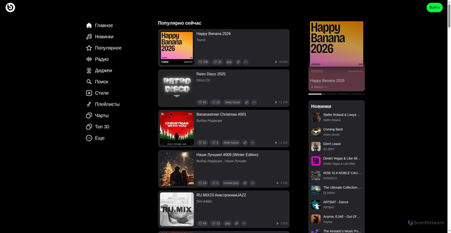 Security scan screenshot of https://bananastreet.ru