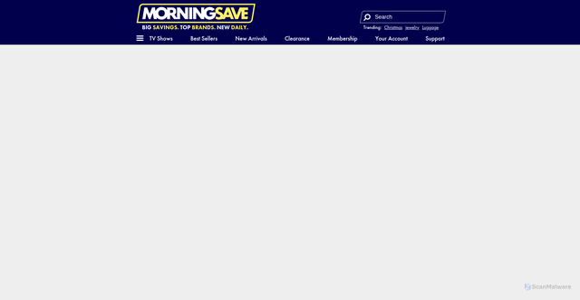 Security scan screenshot of https://morningsave.com/