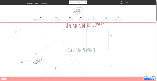 Security scan screenshot of https://alicebroderie.com