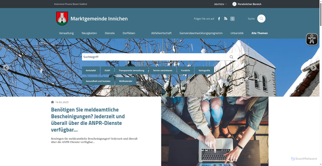 Security scan screenshot of https://www.sancandido.eu/de