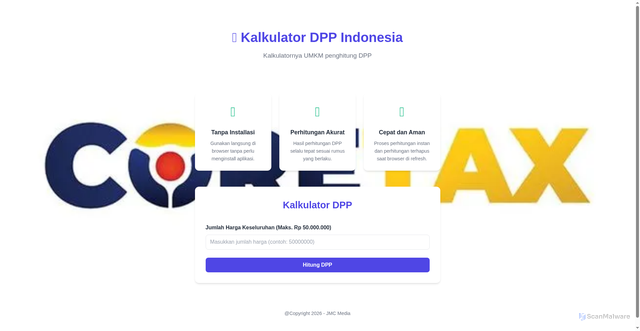 Security scan screenshot of https://kalkulator-dpp-3rol0oinzw.edgeone.app/