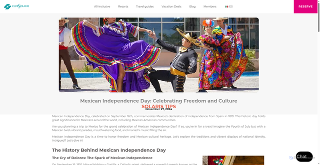 Security scan screenshot of https://clubsolaris.com/blog/mexican-independence-day