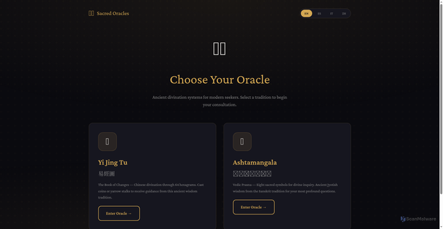 Security scan screenshot of https://oracles-uuz7ucdk2i.edgeone.dev/