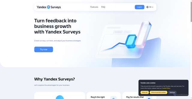 Security scan screenshot of https://surveys.yandex.com.tr