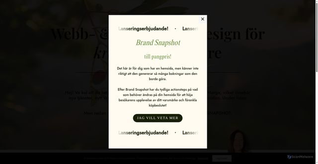 Security scan screenshot of https://missmarga.se
