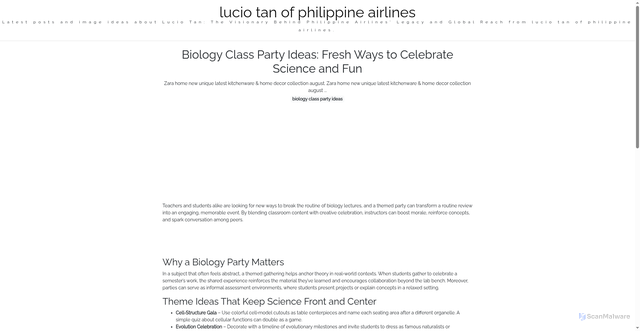 Security scan screenshot of https://urbandailyverse-dpi45pewyddw.edgeone.app/biology-class-party-ideas.html