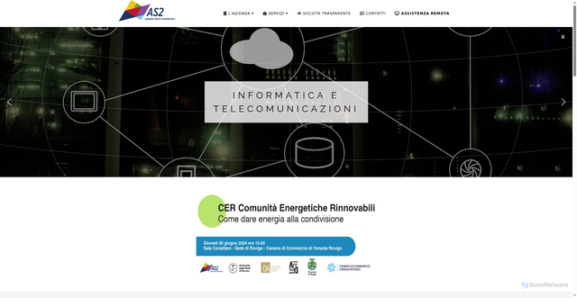 Security scan screenshot of https://www.as2srl.it/