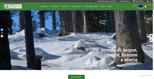 Security scan screenshot of https://parcopan.org/