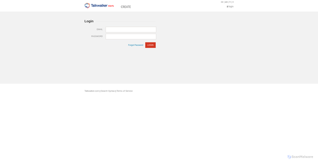 Security scan screenshot of https://alerts.talkwalker.com