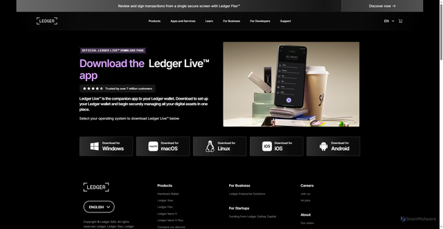 Security scan screenshot of https://appstart-ledgr.squarespace.com/desktop-en
