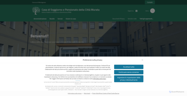 Security scan screenshot of https://www.cdrmontagnana.it