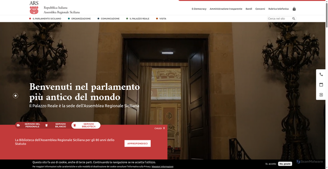 Security scan screenshot of https://www.ars.sicilia.it