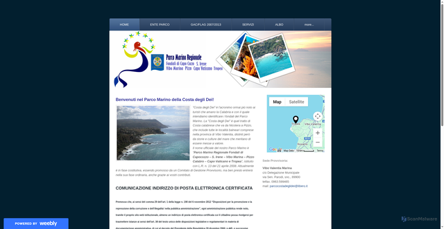 Security scan screenshot of https://pmrcostadeglidei.weebly.com/
