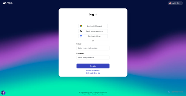 Security scan screenshot of https://app.maialearning.com